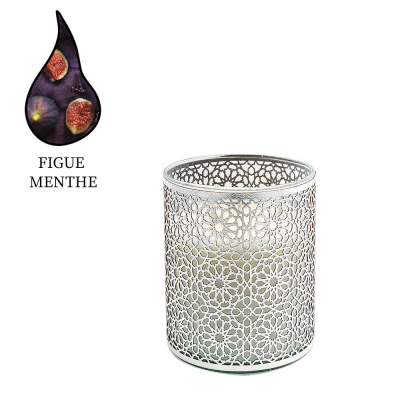 Изображение товара Аромасвеча Nour Bougie Mosaica Figue menthe серебро 2400 г