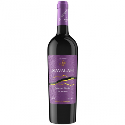 Изображение товара Вино красное полусладкое "Savalan" Cabernet-Merlot 0,75 л