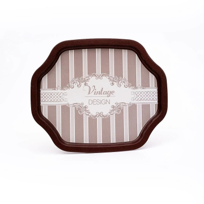 Изображение товара Поднос восьмиугольный Evle Elegance из металла 278x332 мм