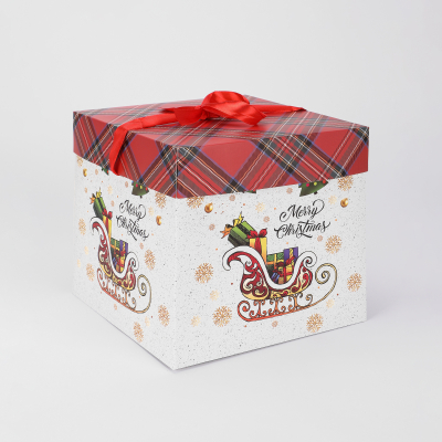 Изображение товара Подарочная коробка Due Esse Christmas Scozza 21,5х21,5х21,5 см