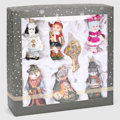 Изображение товара Набор ёлочных игрушек Snow and Stars Буратино 7 шт