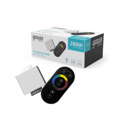 Изображение товара Контроллер для ленты Gauss BT622 RGB 12V 288W удаленное управление светодиодом Изображение товара Контроллер для ленты Gauss BT622 RGB 12V 288W удаленное управление светодиодом
