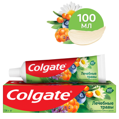 Изображение товара Зубная паста Colgate Лечебные травы с натуральными ингредиентами 100 мл Изображение товара Зубная паста Colgate Лечебные травы с натуральными ингредиентами 100 мл