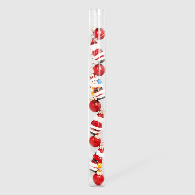 Изображение товара Набор игрушек новогодних Krebs int в тубе 9 шт 2,5 см