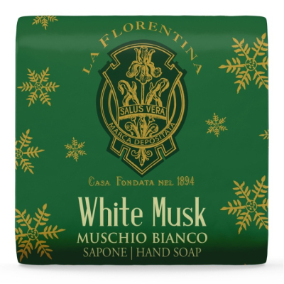 Изображение товара Твердое мыло La Florentina White musk 106 г аромат белого мускуса для лица тела рук Изображение товара Твердое мыло La Florentina White musk 106 г аромат белого мускуса для лица тела рук
