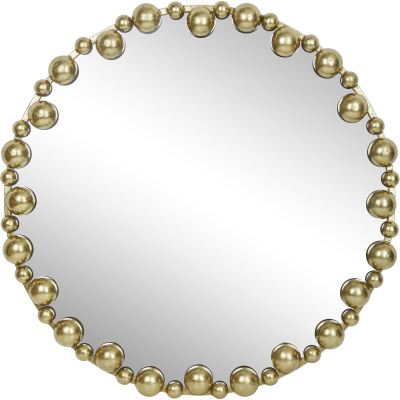 Изображение товара Зеркало настенное Glasar 82х6х82 см круглое декоративное золото