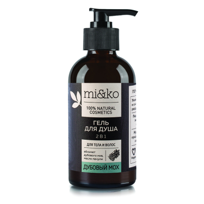 Изображение товара Гель для душа Mi&ko 2 в 1 Дубовый мох 200 мл