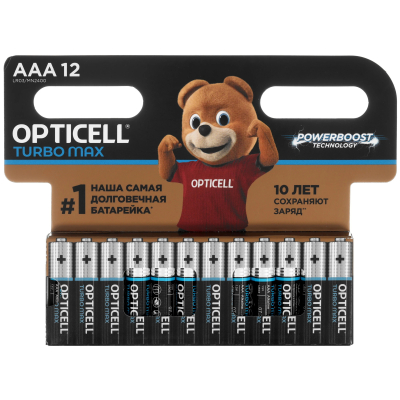 Изображение товара Батарейки Opticell Turbo Max AAA 12шт щелочные