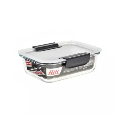 Изображение товара Контейнер стеклянный Hitt с пластиковой крышкой 0,37 л