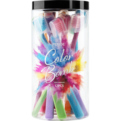 Изображение товара Набор зубных щеток Perioe Colorbomb 12 шт мягкая щетина Южная Корея