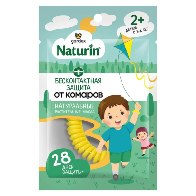 Изображение товара Браслет репеллентный Gardex Naturin против комаров для детей и взрослых