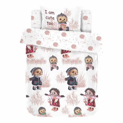 Изображение товара Детский комплект постельного белья Mona Liza Ёжики 3 предмета из 100% хлопка