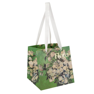 Изображение товара Пакет подарочный Азалия Флора зелёный, 25x25x25 см