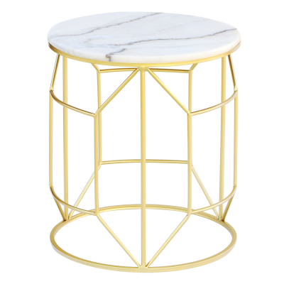 Изображение товара Столик интерьерный Glasar 43х43х50 см с белым мрамором