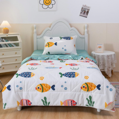 Изображение товара Детский комплект постельного белья Sofi De Marko Аквариум, сатин, 3 предмета