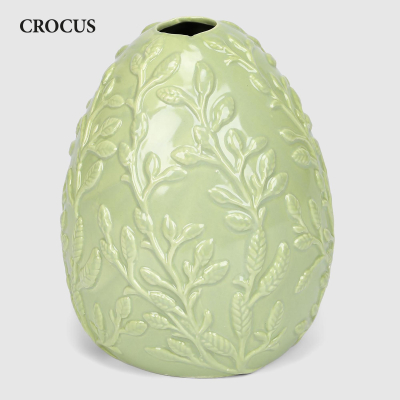 Изображение товара Яйцо фарфоровое Crocus зелёное, с LED, 11,5 см
