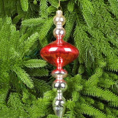 Изображение товара Украшение Yancheng Shiny стеклянное подвесное 8x23 см