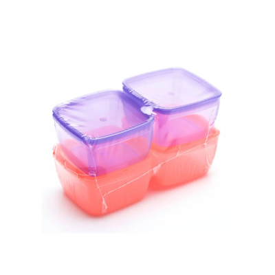 Изображение товара Набор контейнеров Smash для закусок 2 шт, пластик, 7x6.5x4 см, цветной