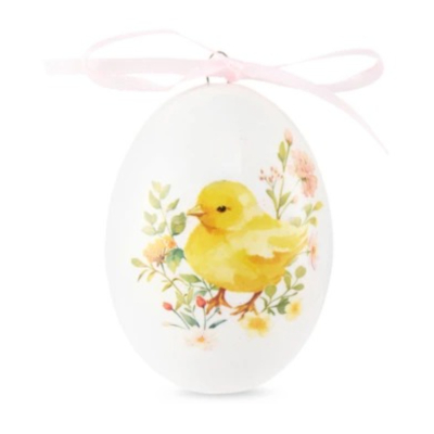 Изображение товара Керамическое пасхальное яйцо Decor de table цыпленок 7 см керамическая фигурка