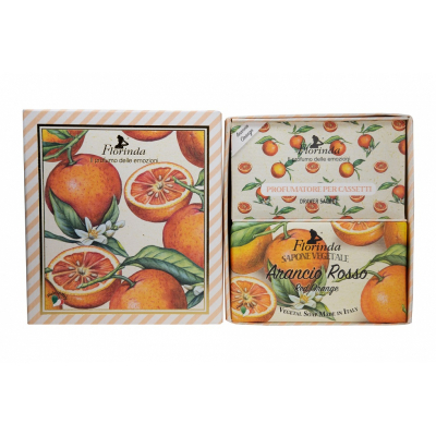 Изображение товара Набор мыла Florinda Arancio Rosso с красным апельсином 200 г, 3 шт