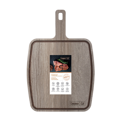 Изображение товара Доска с ручкой ComposeEat травертин капучино 36х25 см