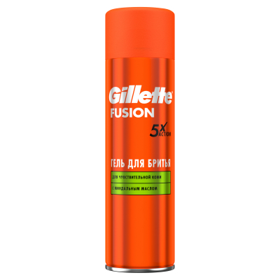 Изображение товара Гель для бритья Gillette Fusion5 Ultra Sensitive для чувствительной кожи 200 мл Изображение товара Гель для бритья Gillette Fusion5 Ultra Sensitive для чувствительной кожи 200 мл