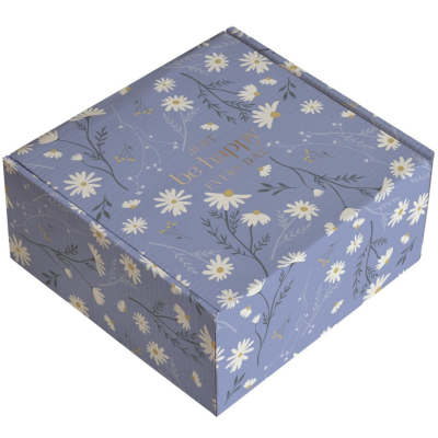 Изображение товара Коробка подарочная Be Smart Fleurs голубая 20х20х10 см