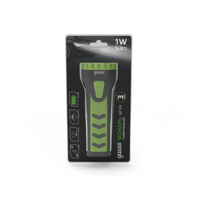 Изображение товара Фонарь Gauss ручной GFL101 1W 50lm lead acid 250mAh LED