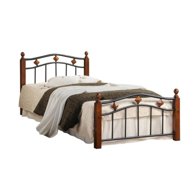 Изображение товара Кровать металлическая TC с деревянными опорами 210x90 см дизайн классика кантри