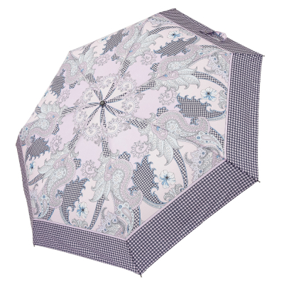 Изображение товара Зонт женский Fabretti автоматический сиреневый/листья эпонж UFR0025-10