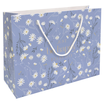 Изображение товара Пакет подарочный Be Smart Fleurs ромашки 36х26 см