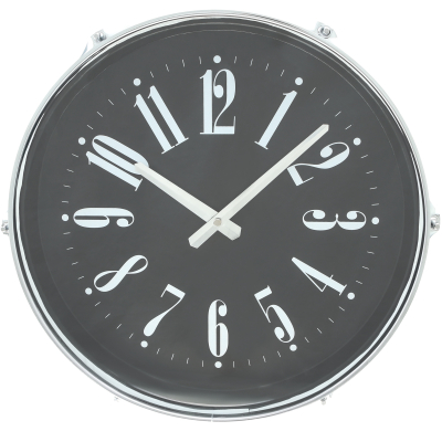 Изображение товара Настенные часы IsTime drum 39,5x17,3x37 см черные с кварцевым механизмом Изображение товара Настенные часы IsTime drum 39,5x17,3x37 см черные с кварцевым механизмом
