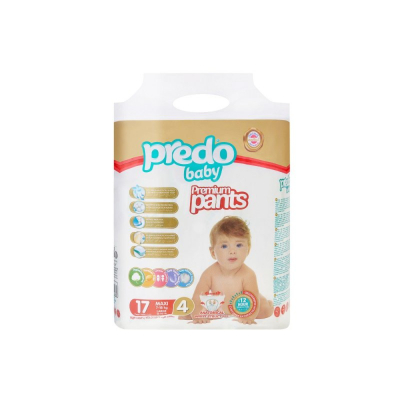 Изображение товара Подгузники-трусики Predo Baby № 4 для детей весом 7-18 кг, 17 шт Изображение товара Подгузники-трусики Predo Baby № 4 для детей весом 7-18 кг, 17 шт