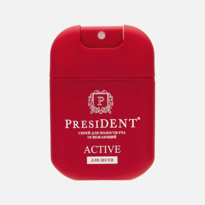 Изображение товара Спрей для полости рта President Active освежеающий 15 мл