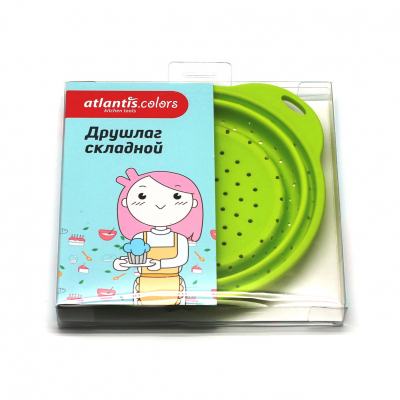 Изображение товара Дуршлаг складной Atlantis 21,5 см SC-SB-015A-G из силикона
