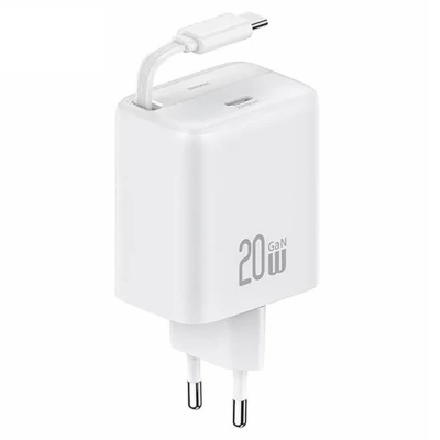 Изображение товара Зарядное устройство Usams CC233 20W 0.8 м (CC233TC02) белый