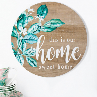 Изображение товара Настенное панно Glasar 30х2х30 см из МДФ коричневого цвета для интерьера