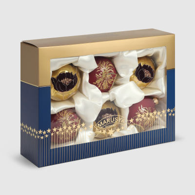 Изображение товара Набор елочных игрушек Marusya цветы 6 шт