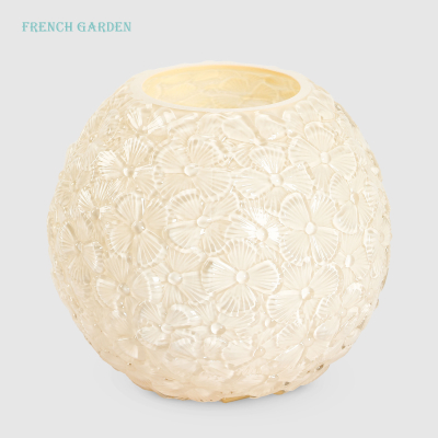 Изображение товара Ваза French garden стекло, Жемчужные цветы 20х18 см