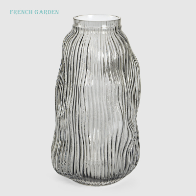 Изображение товара Ваза French garden стекло с рельефом, графит 32,5 см Изображение товара Ваза French garden стекло с рельефом, графит 32,5 см