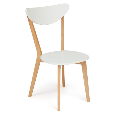 Изображение товара Классический деревянный стул TC бук белый 48,5х54,5х86 см для кухни и гостиной