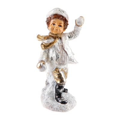 Изображение товара Мальчик в кепке 22 см ТПК Полиформ новогодний декоративный элемент