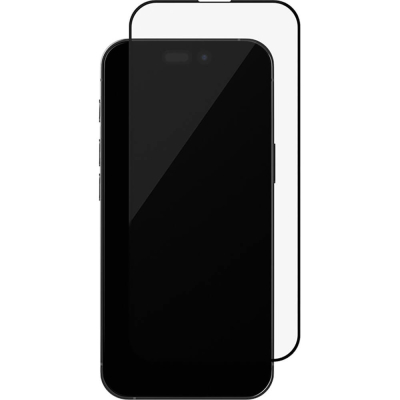 Изображение товара Защитное стекло uBear Extreme Nano для iPhone 16 чёрная рамка