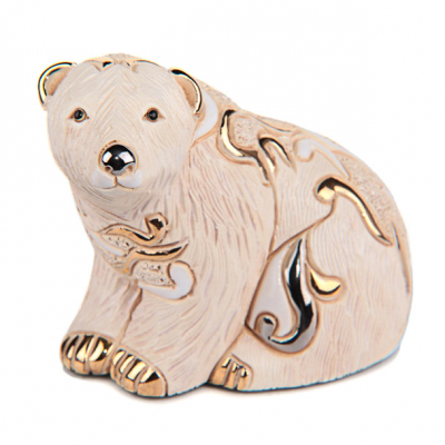 Изображение товара Статуэтка De Rosa Белый медведь F118 из керамики ручной работы