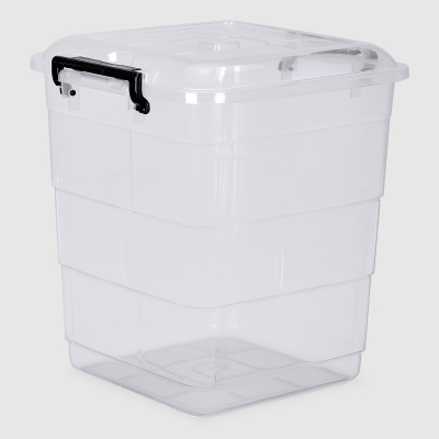 Изображение товара Ящик для хранения Follow me Tetris square 7 л прозрачный 24x23x25 см