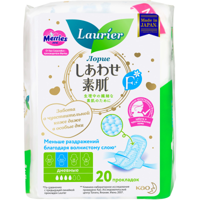 Изображение товара Женские дневные гигиенические прокладки Laurier F размер M 20 шт