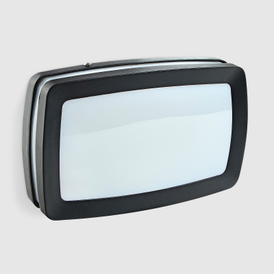 Изображение товара Настенный садовый светильник Amber Lamp 6752 черный для улицы IP44