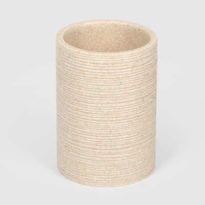 Изображение товара Стакан для зубных щеток Hometex из полирезина бежевый