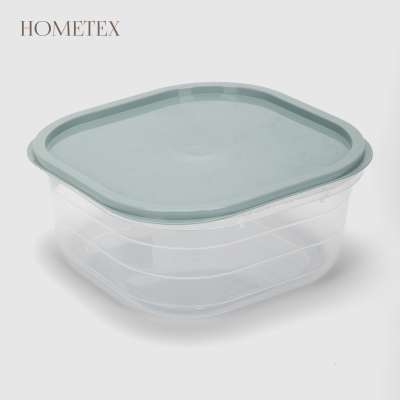 Изображение товара Контейнер пищевой Hometex квадратный 1500 мл Прозрачный голубой Изображение товара Контейнер пищевой Hometex квадратный 1500 мл Прозрачный голубой