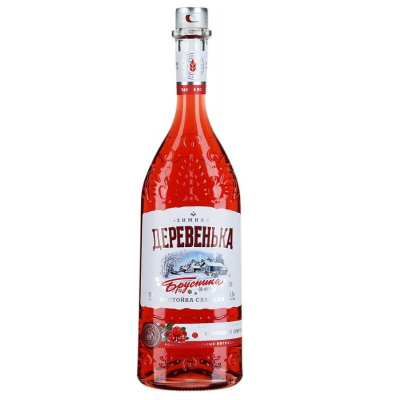 Изображение товара Ликер "Зимняя деревенька" Брусника, настойка сладкая, 0.5 л